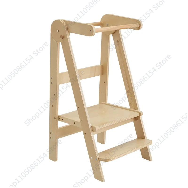 Baby Montessori Learning Tower Washing Table Foot Stool Children Washing Stool Armrest