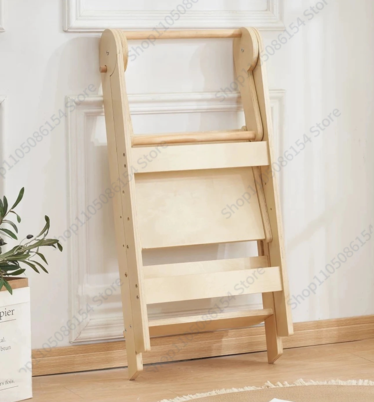 Baby Montessori Learning Tower Washing Table Foot Stool Children Washing Stool Armrest