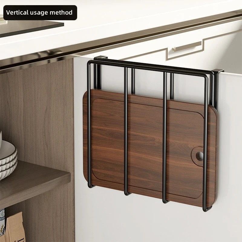 Kitchen Hanging Organizer Rack with Hooks Under Cupboard Multipurpose Wall-mounted Kitchen Organizers Storage Rack